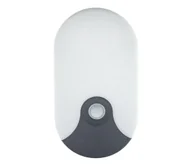 Lampy ogrodowe - Zewnętrzny kinkiet LED z czujnikiem ruchu, 18W, 230V, IP44, antracyt - miniaturka - grafika 1