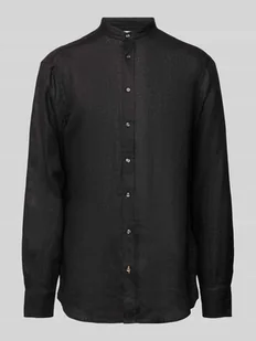 Koszula lniana o kroju regular fit ze stójką - Koszule męskie Koszula lniana o kroju regular fit ze stójką - Koszule męskie - miniaturka - grafika 1