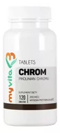 Suplementy naturalne - MyVita Chrom Pikolinian Chromu 200 Mcg 120tabl. - miniaturka - grafika 1