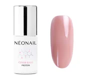 Lakiery hybrydowe - Neonail Cover Base Protein baza pod lakier hybrydowy 12387 Natural Nude 7,2 ml - miniaturka - grafika 1