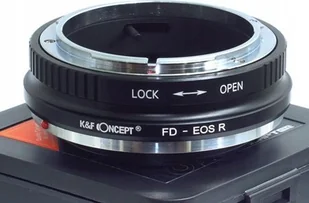 Kf Adapter Redukcja Na Obiektyw Canon Fd Do Canon Eos R Rf Rp K&f / Kf06.378 / Fd-eos R - Tulejki, adaptery, redukcje do aparatów - miniaturka - grafika 1