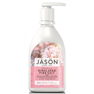 Jason Odżywcza pianka do kąpieli i płyn do mycia ciała- różowa sól himalajska 887 ml - Kosmetyki do kąpieli - miniaturka - grafika 1