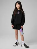 Spodnie i spodenki dla dziewczynek - 4F Spodenki dresowe dziewczęce - czarne 164 (13-14 lat) - miniaturka - grafika 1