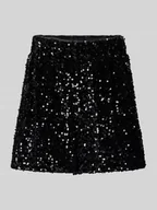 Spodenki damskie - Szorty o kroju regular fit z cekinowym obszyciem model ‘CONFIDENCE’ - miniaturka - grafika 1