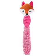Zabawki dla psów - ZABAWKA dla psa LIS różowy szarpak 38cm - miniaturka - grafika 1