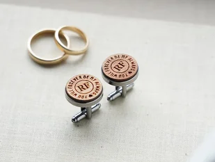 Eleganckie spinki mankietowe - Forever & Always - Spinki do mankietów i krawatów - miniaturka - grafika 1