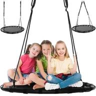 Place zabaw - Bocianie Gniazdo Huśtawka Ogrodowa 100 cm dla Dzieci 100 kg Duża Mocna Eva - miniaturka - grafika 1