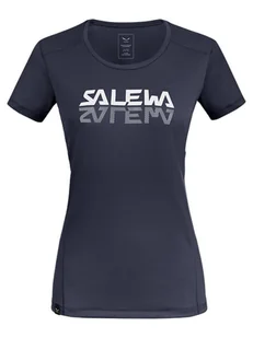 Salewa Koszulka funkcyjna w kolorze granatowym - Koszulki sportowe damskie - miniaturka - grafika 1