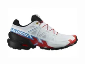 Buty trekkingowe damskie - Damskie buty do biegania Salomon  SPEEDCROSS 6 W White/Black/Fiery Red  UK 8 - miniaturka - grafika 1