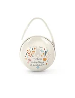 Akcesoria do smoczków - Suavinex Podwójne etui na smoczki Wonderland beżowy - miniaturka - grafika 1