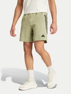 Spodenki męskie - adidas Szorty sportowe Future Icons 3-Stripes IW8540 Zielony Regular Fit - miniaturka - grafika 1