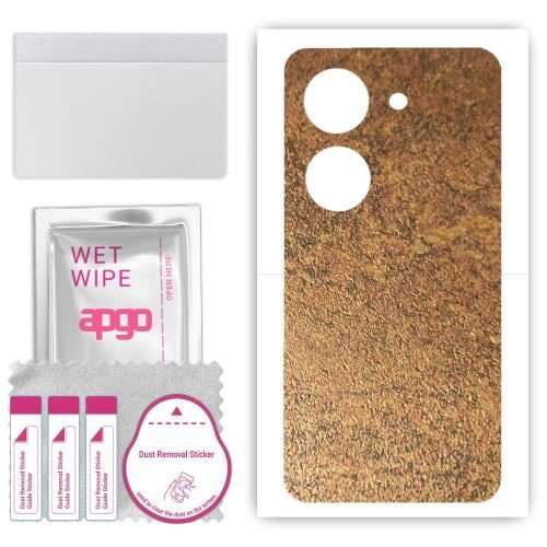 folia naklejka skórka strukturalna na TYŁ do Vivo Y18e - Zardzewiała Miedź - apgo SKINS