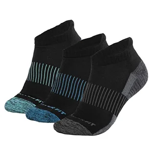 Copper Fit Skarpety sportowe unisex do kostek skarpetki golfowe Czarny M - Skarpetki damskie - miniaturka - grafika 1