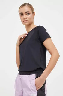 Koszulki sportowe damskie - Rossignol t-shirt sportowy kolor czarny - grafika 1