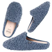 Akcesoria do rehabilitacji - Miękkie damskie kapcie Scholl Maddy : Kolor - Niebieski, Rozmiar_SCHOLL - 38 - miniaturka - grafika 1