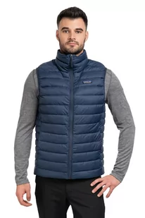 KAMIZELKA DOWN SWEATER-NEW NAVY - Sport OUTLET - miniaturka - grafika 1