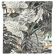 Tapety - Tapeta Liście 689402 czarno-zielona winylowa na flizelinie - miniaturka - grafika 1