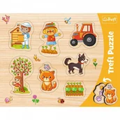 Układanki dla dzieci - Trefl Ramkowe układanki kształtowe - Wieś - miniaturka - grafika 1