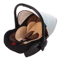 Foteliki samochodowe - BabySafe Start VIP Adventure 0-10kg White/Brown - miniaturka - grafika 1