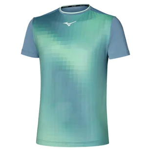 Koszulka męska Mizuno Frontier Shadow Graphic Tee M Citadel S - Koszulki sportowe męskie - miniaturka - grafika 1
