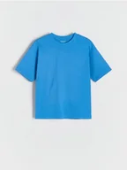 Koszulki dla chłopców - Reserved - Bawełniany t-shirt z nadrukiem - niebieski - miniaturka - grafika 1