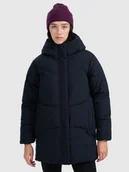 Kurtki damskie - 4F Kurtka puchowa z wypełnieniem syntetycznym damska - czarna XXL - miniaturka - grafika 1