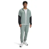 Spodnie męskie - Męski dres komplet treningowy Under Armour UA M\'s Challenger Pro Tracksuit - zielony - miniaturka - grafika 1