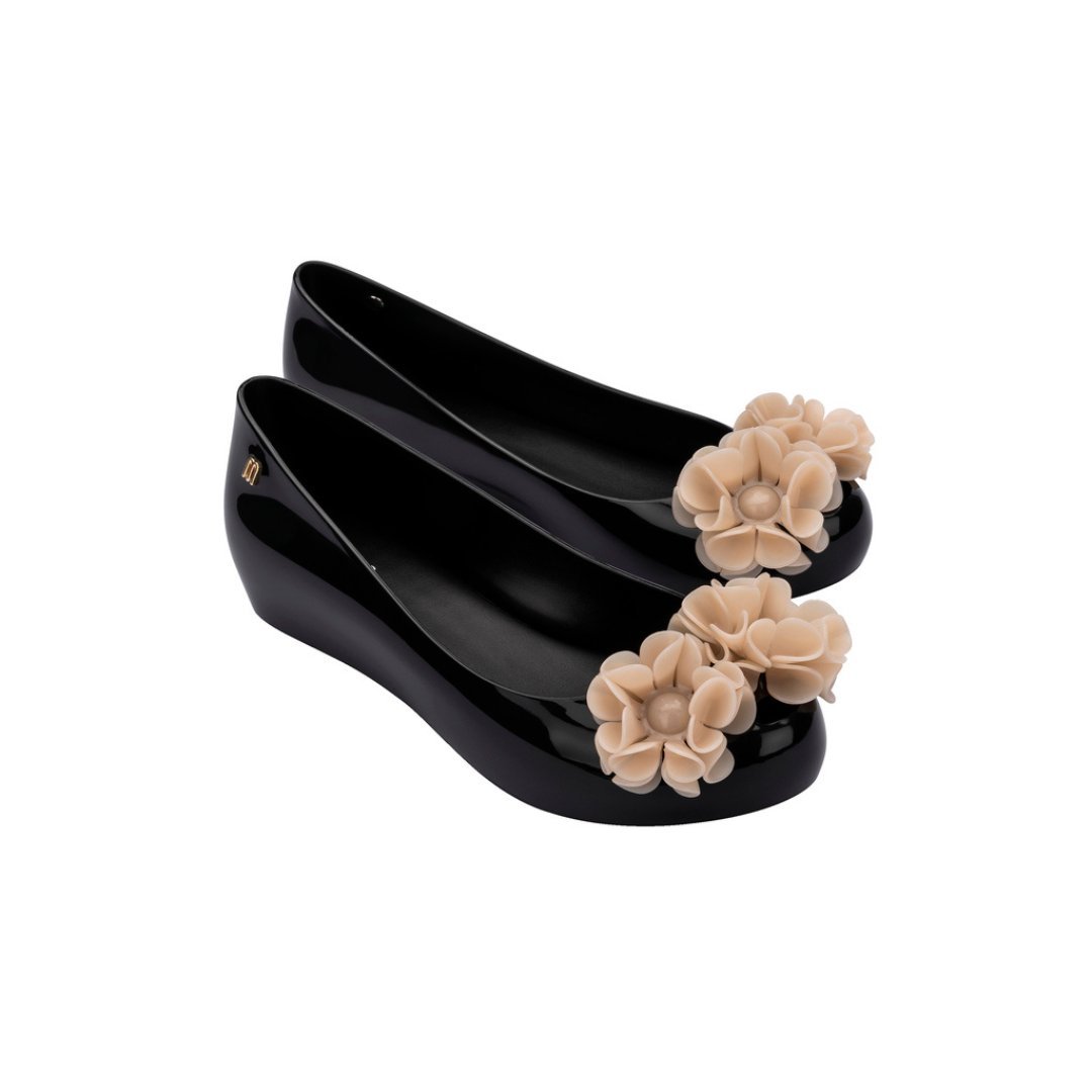 Melissa Ultragirl Springtime AD Black/Beige Baleriny Damskie Czarne 39