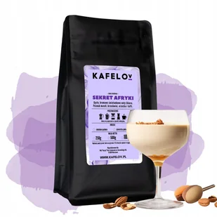 Kawa ziarnista smakowa 1 kg Sekret Afryki arabika świeżo palona - Cappuccino i kawy smakowe - miniaturka - grafika 1