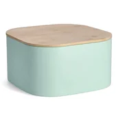 Chlebaki - Chlebak Metalowy Z Bambusową Pokrywką, 26,5 cm - miniaturka - grafika 1