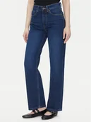 Spodnie damskie - Pepe Jeans Jeansy Robyn PL204901 Niebieski Straight Fit - miniaturka - grafika 1
