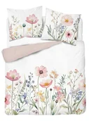Pościel - Pościel 3D z mikrofibry z akwarelowymi kwiatami łąkowymi – 160x200 cm – Visuale 3D - miniaturka - grafika 1