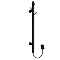 Grzejniki łazienkowe - INSTAL PROJEKT Suszarka elektryczna TUBI 60x9 cm Czarny Mat 32W - miniaturka - grafika 1