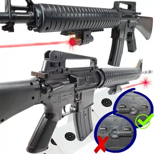M16 Amerykański Karabin Na Kulki Snajperka ASG Replika - Zabawki militarne - miniaturka - grafika 1