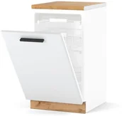 Szafki kuchenne - Szafka Kuchenna Front Do Zabudowy Zmywarki 45cm Blande Wotan Biały Mat - miniaturka - grafika 1