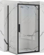 Kabiny prysznicowe - Rea Kabina Prysznicowa Narożna Rea Rapid Swing Black - miniaturka - grafika 1