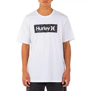 Hurley Męski t-shirt M Evd Exp Oao Crust Ss biały biały l CZ6071 - Koszulki męskie - miniaturka - grafika 1
