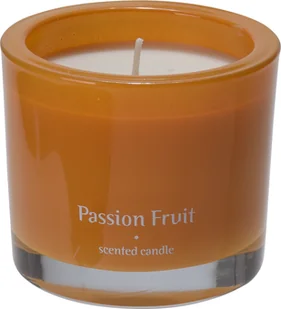 Świeca zapachowa w szkle Bougie 9 cm, Pasion Fruit, żółta - Świece - miniaturka - grafika 1