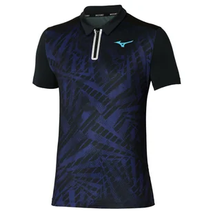 Koszulka męska Mizuno  Mugen Shadow Polo Black  XL - Koszulki sportowe męskie - miniaturka - grafika 1