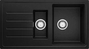 Zlew BRANDE LINK DUAL 900-60 BLACK METALLIC (czarny metalik) - Zlewozmywaki - miniaturka - grafika 1