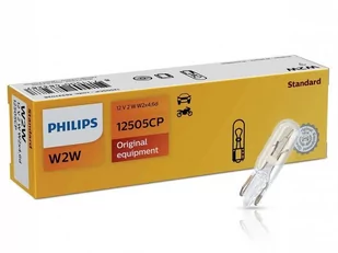 Żarówki Philips 12V 2W W2W T5 W2x4,6d, 10 szt. - Żarówki samochodowe - miniaturka - grafika 1