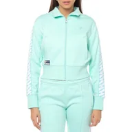 Bluzy damskie - Bluza damska Superdry Code S Logo Track Top rozsuwana sportowa zielona -L - miniaturka - grafika 1