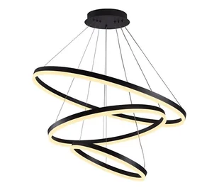 Brilagi -LED Żyrandol ściemnialny na lince CIRCLE LED/125W/230V 3000-6500K czarny+pilot - Lampy sufitowe - miniaturka - grafika 1