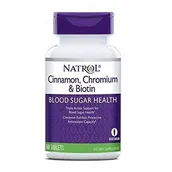 Suplementy naturalne - Natrol Natrol Cynamon biotyna chrom 58065 kapsułki unisex codzienne zdrowie droga doustna 20_11856 - miniaturka - grafika 1