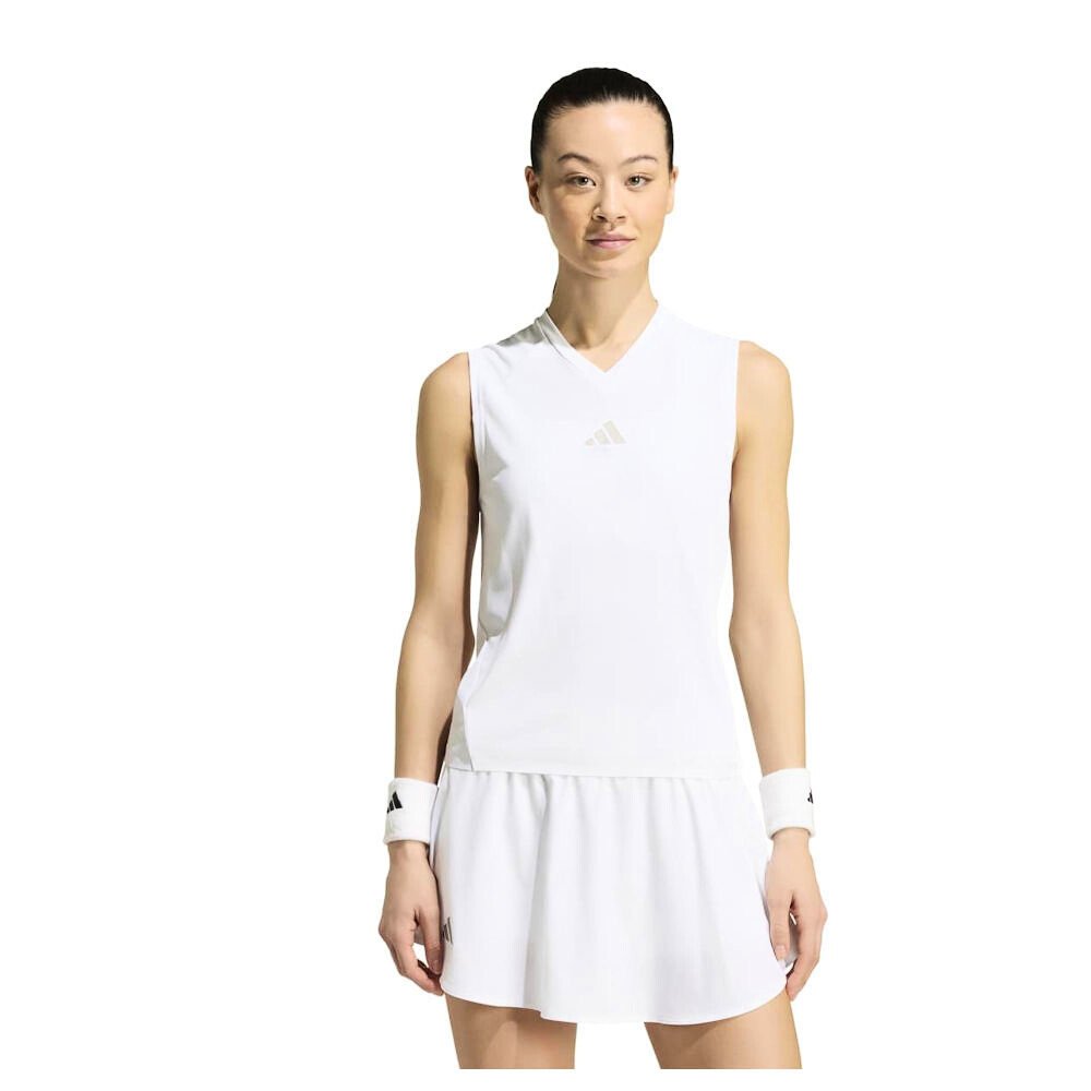 Damski podkoszulek adidas Climacool Tennis Match Tank Pro White M