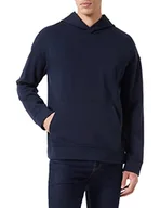 Bluzy męskie - Sisley Mens Sweater W/Hood 322WS2008 Bluza męska, niebieska 06U, XL - miniaturka - grafika 1