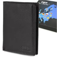 Portfele - Męski portfel skórzany klasyczny RFiD czarny Beltimore K44 czarny - miniaturka - grafika 1