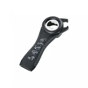 Otwieracz wielofunkcyjny 5 w 1, 14 cm, czarny kod: KU-1310730000-CZA + Sprawdź na SuperWnetrze.pl - Korkociągi i otwieracze - miniaturka - grafika 1