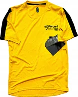 Kurtki rowerowe - 100% Koszulka męska 100% RIDECAMP Jersey krótki rękaw Mustard roz. M NEW 2023 - miniaturka - grafika 1