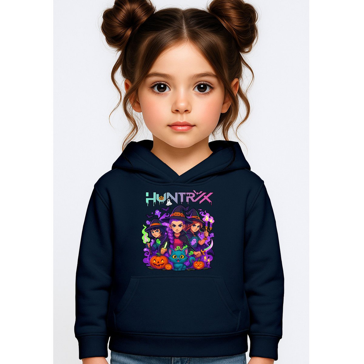 BLUZA DZIECIĘCA HUNTRIX HALLOWEEN 134-140 Z KAPTUREM BAWEŁNIANA JAKOŚĆ